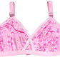 Printed Bra Brief Blouse Brazier Brassie - Comfortable Daily Innerwear Set (Size 32) Pack Of 4 Women Ladies Girls Classy Multi Colour Jersey